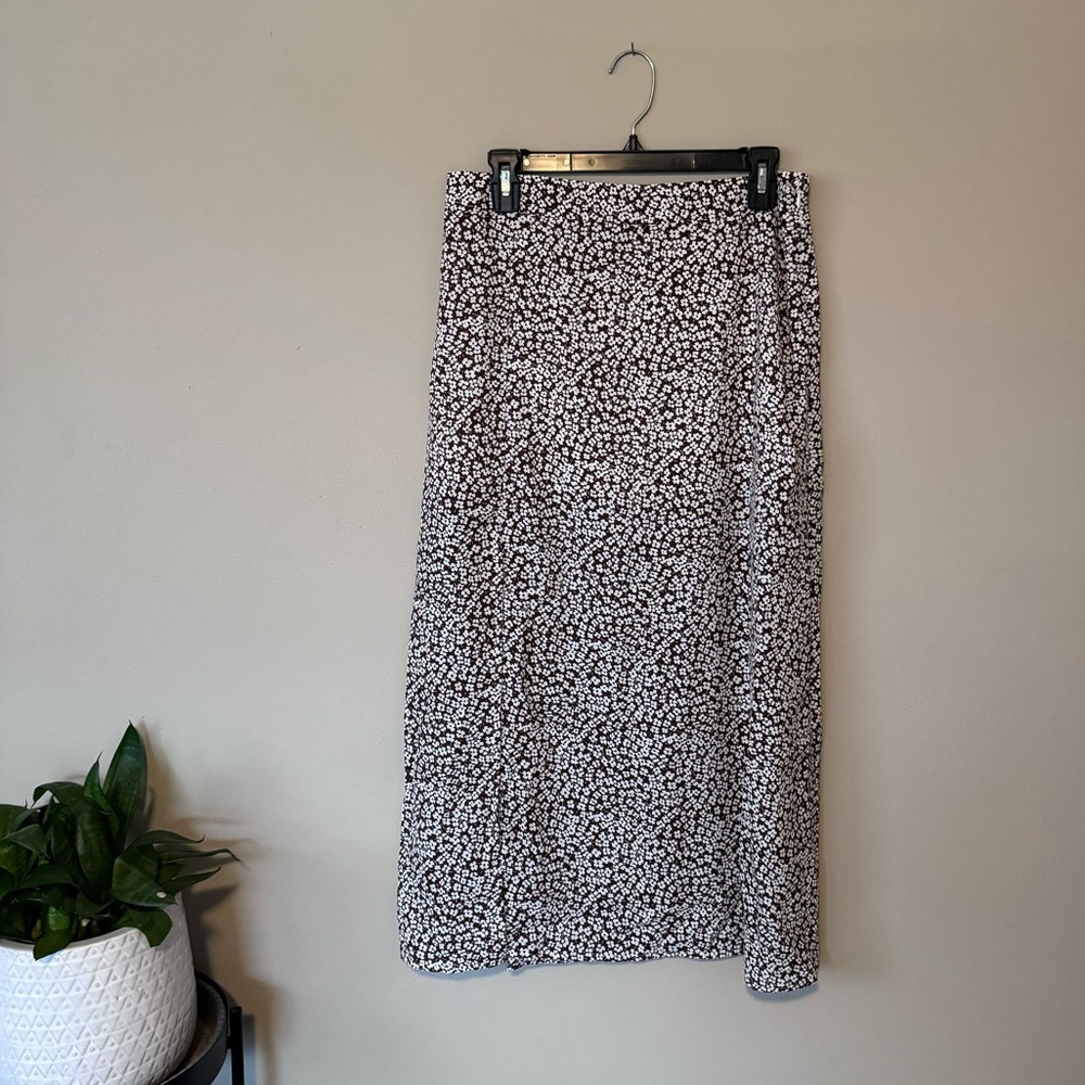 SHEIN WYWH High Waist Ditsy Floral Split Thigh Skirt - NWT
